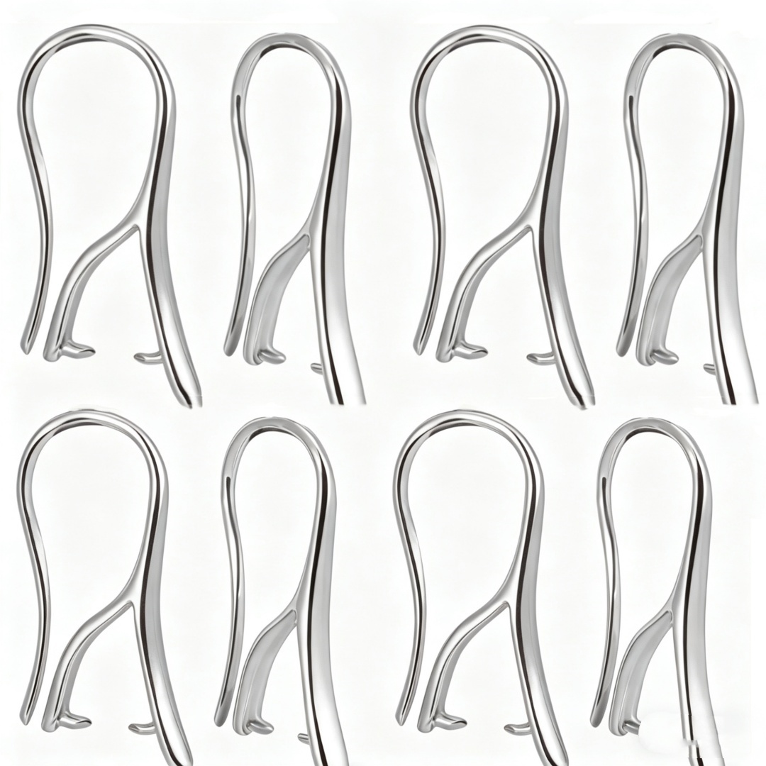 Jewelry Making With Copper Wire - 10/30Pcs White with Pinch Bails Golden