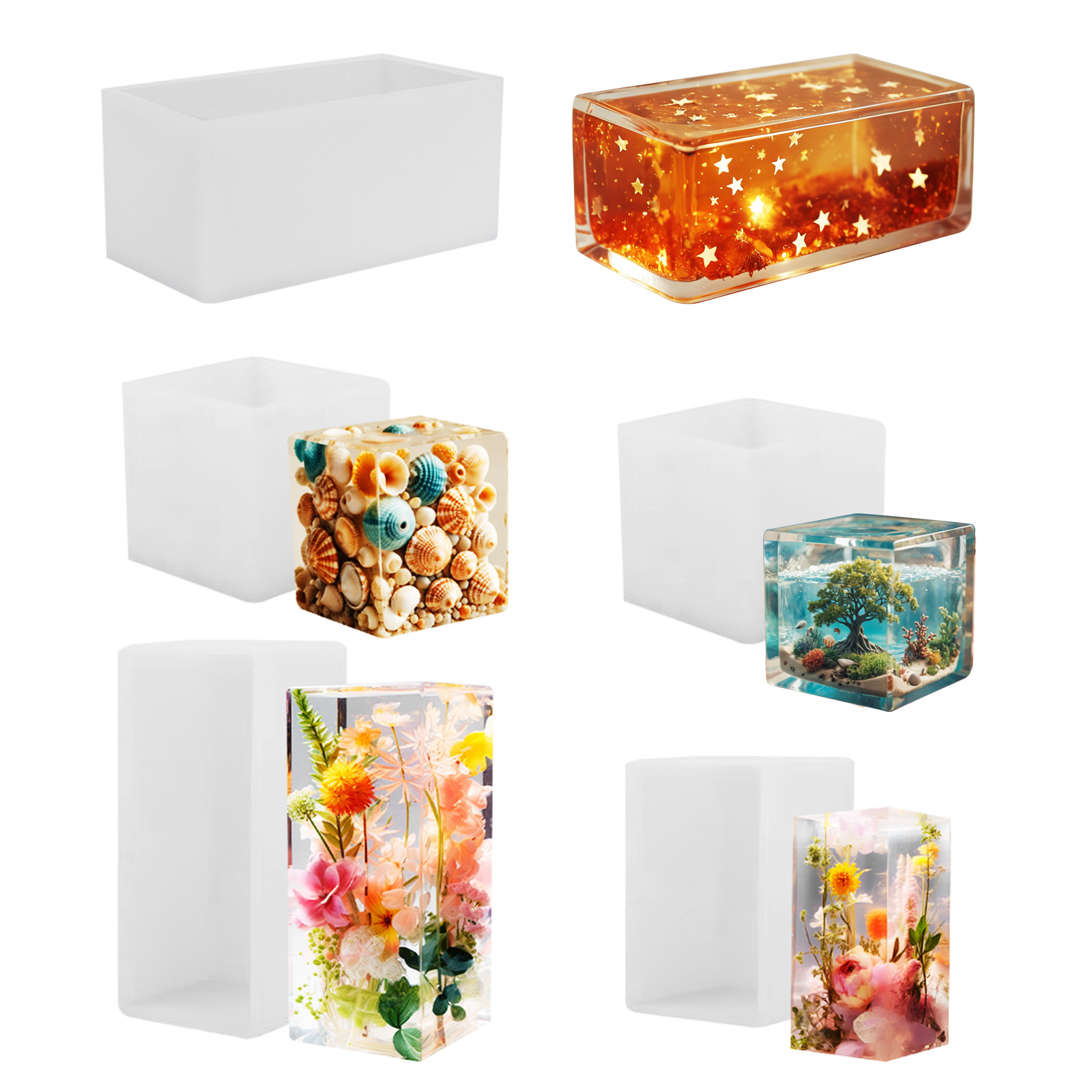 Resin Mold Jewelry - Epoxy Casting Mold Silicone Mold DIY