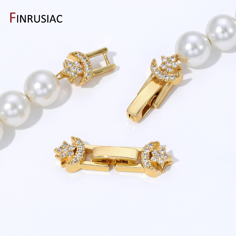 Jewelry Making Items - 18K Gold Plated Brass Pearl Clasp