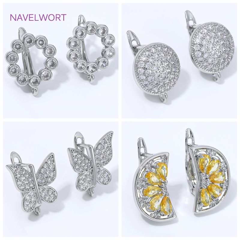 Jewelry Making Items - 18K Gold Plated Fan Shape Flower