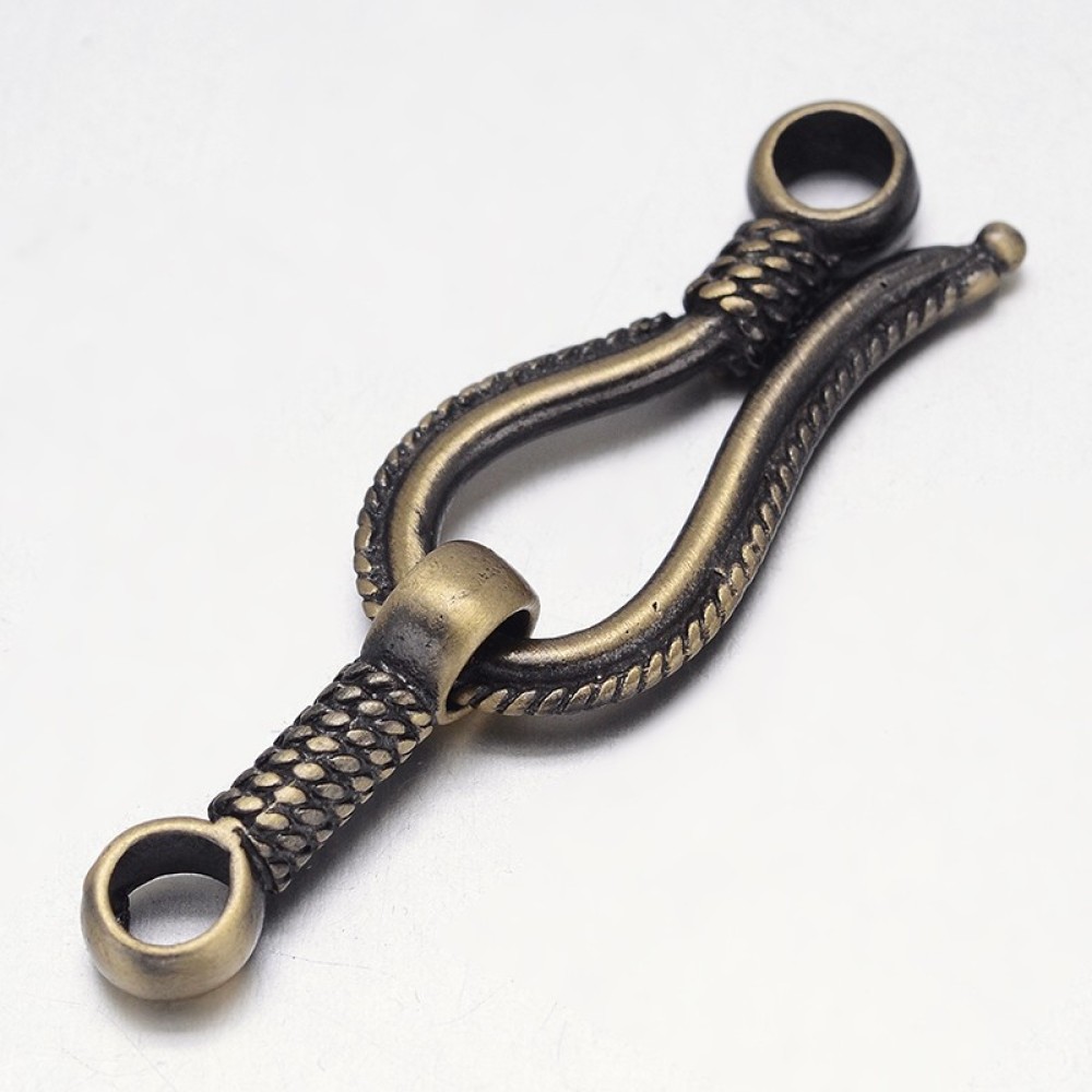 Toggle Clasp Gold - Rack Plating Brass Hook and S-Hook