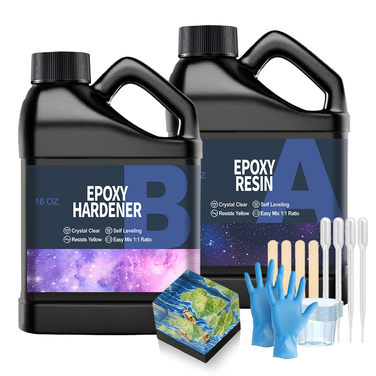32OZ Clear Epoxy Resin Kit, No - Resin Mold Jewelry ulasan dan harga