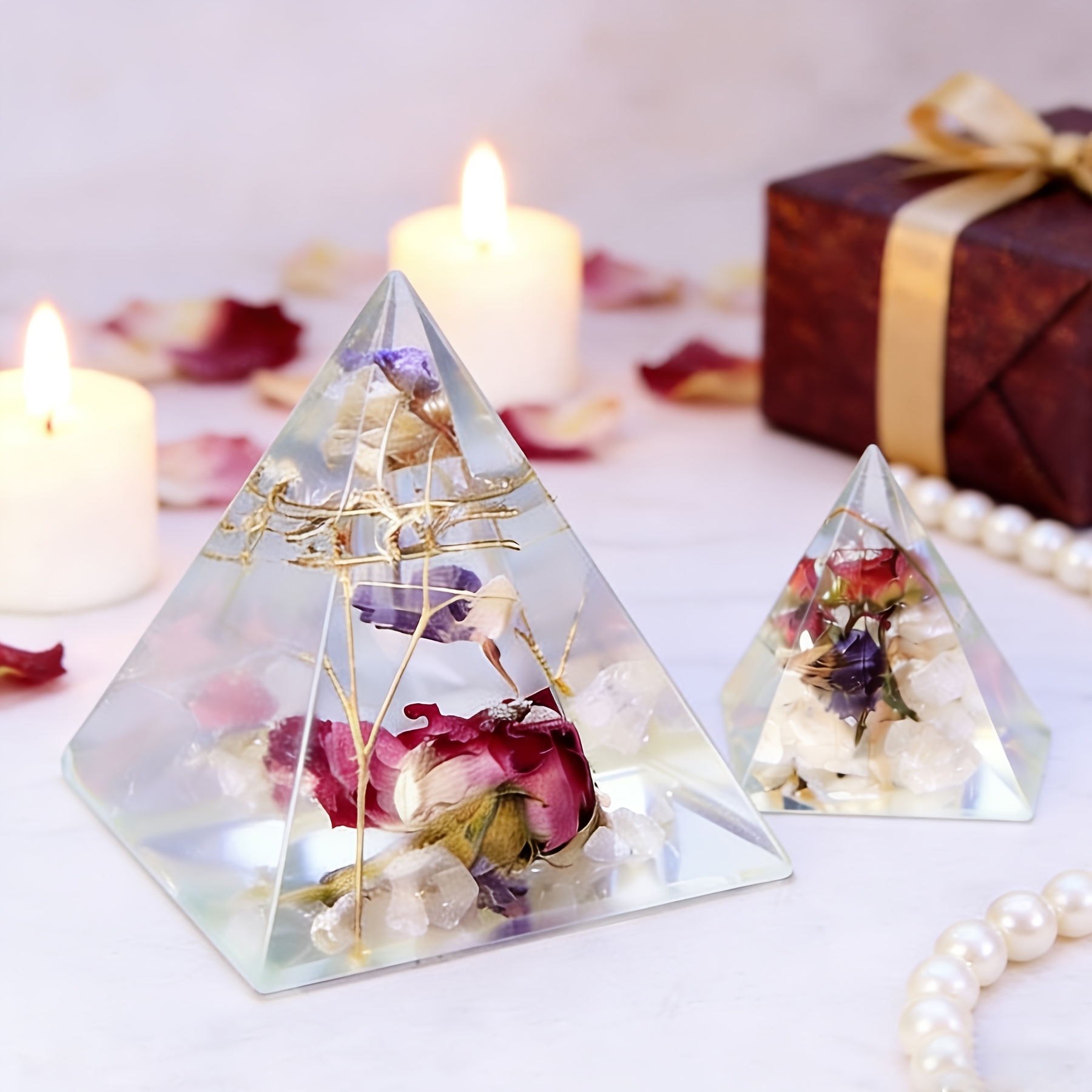 5pc - Pyramid Resin Molds of V - Resin Mold Jewelry ulasan dan harga