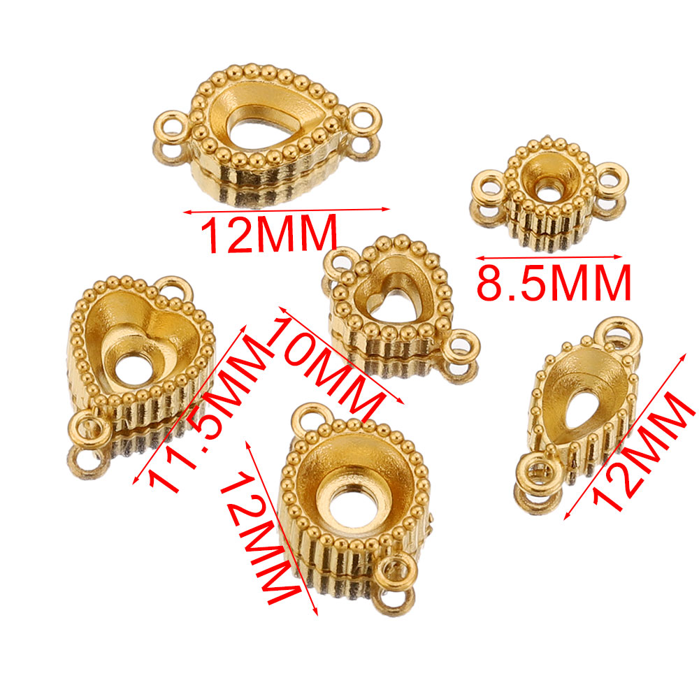 10pcs Stainless Steel Double H - Pendant Blank Bezel ulasan dan harga