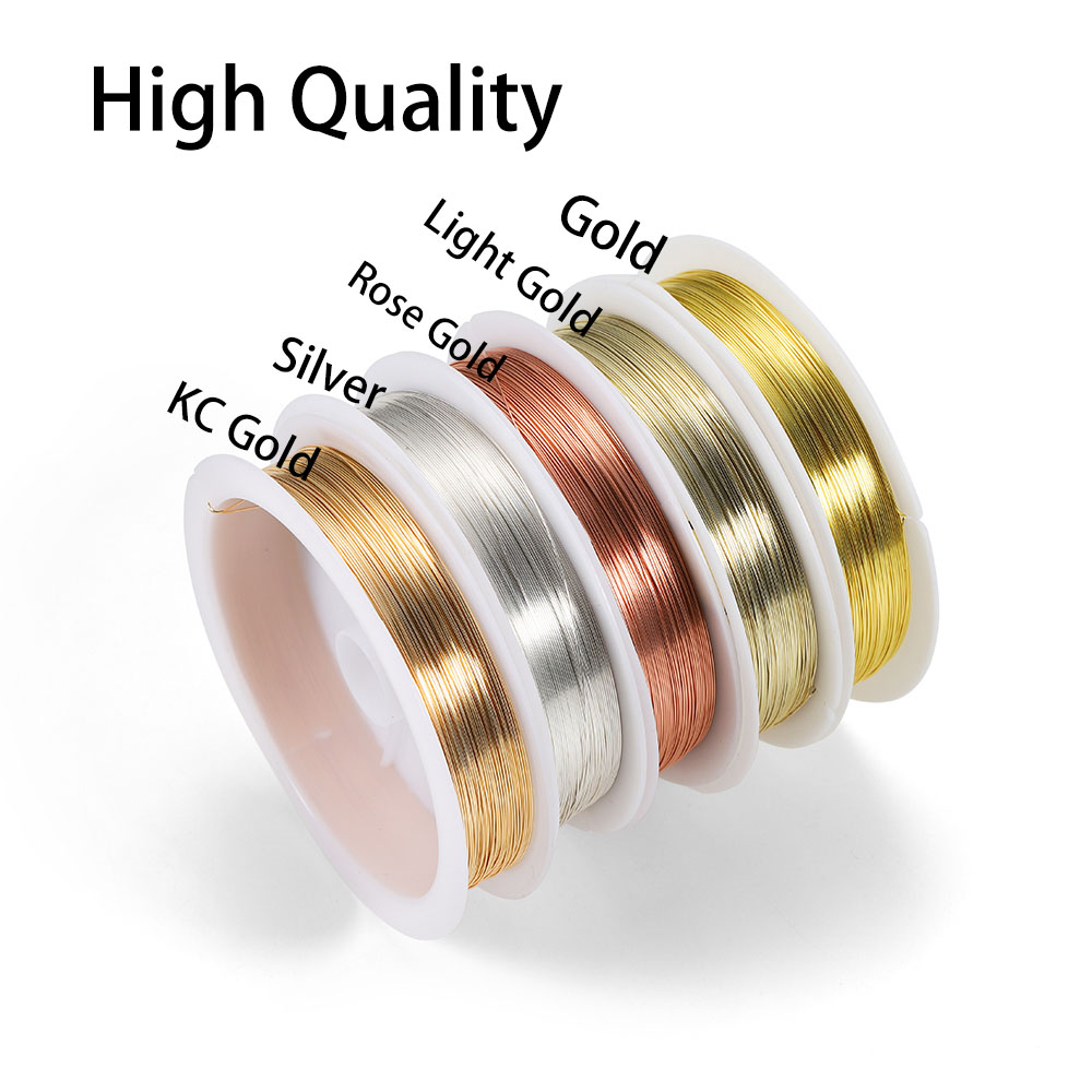 1Roll Gold Color Copper Wire 0 - Jewelry Making With Copper Wire ulasan dan harga