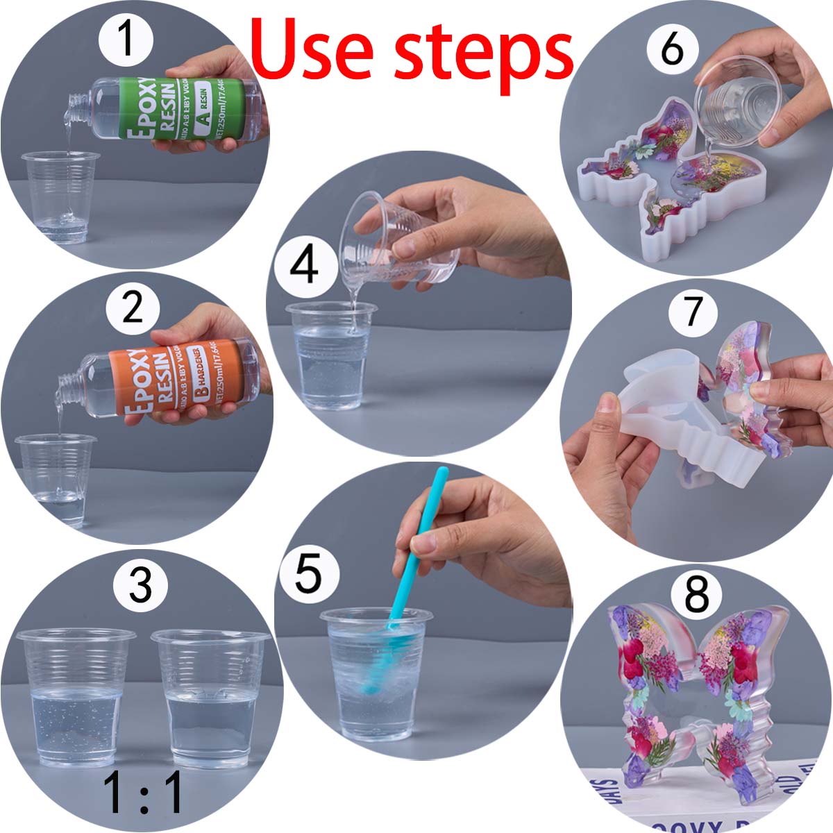 1:1 Ratio Epoxy Resin Kit Anti - Resin Mold Jewelry ulasan dan harga