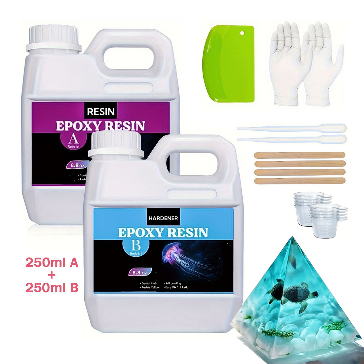 125ml/250ml Crystal Clear Cast - Resin Mold Jewelry ulasan dan harga