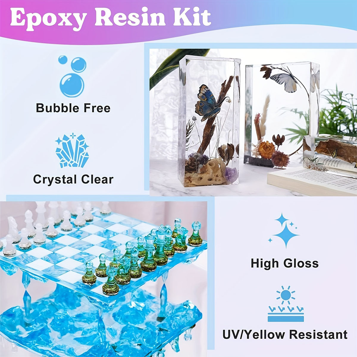 125ml/250ml Crystal Clear Cast - Resin Mold Jewelry ulasan dan harga
