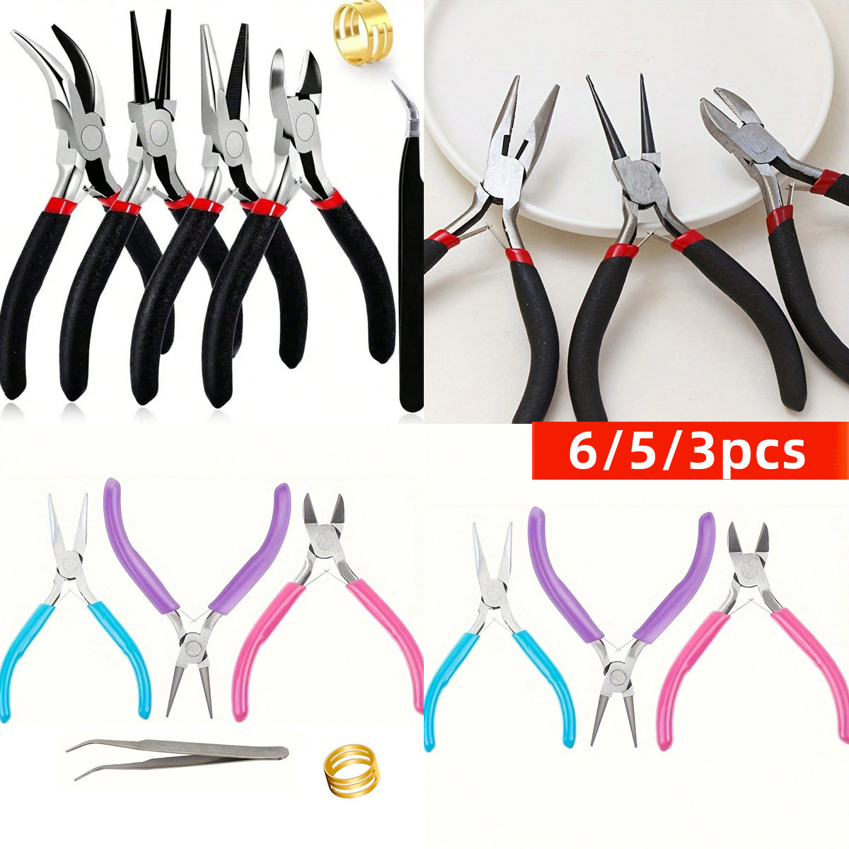 6/5/3pcs Jewelry Making Tools  - Jewelry Plier Set ulasan dan harga