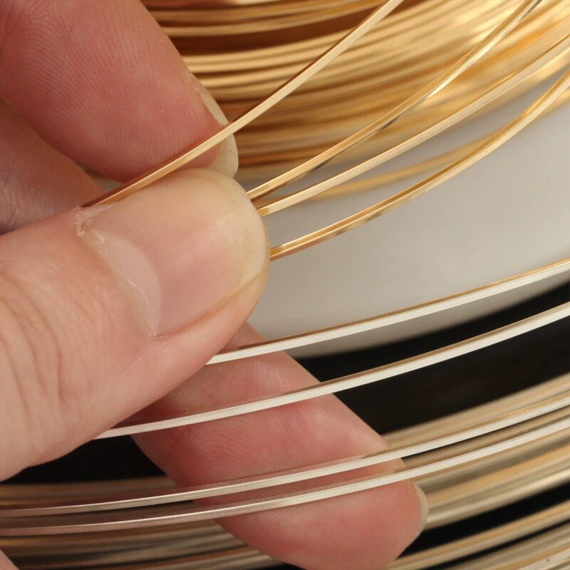 14K Gold Filled Square Wire On - Jewelry Making Gold Wire ulasan dan harga