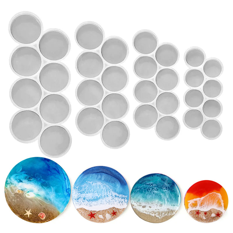 1.25-2 inch Circle Grip Round  - Resin Mold Jewelry ulasan dan harga