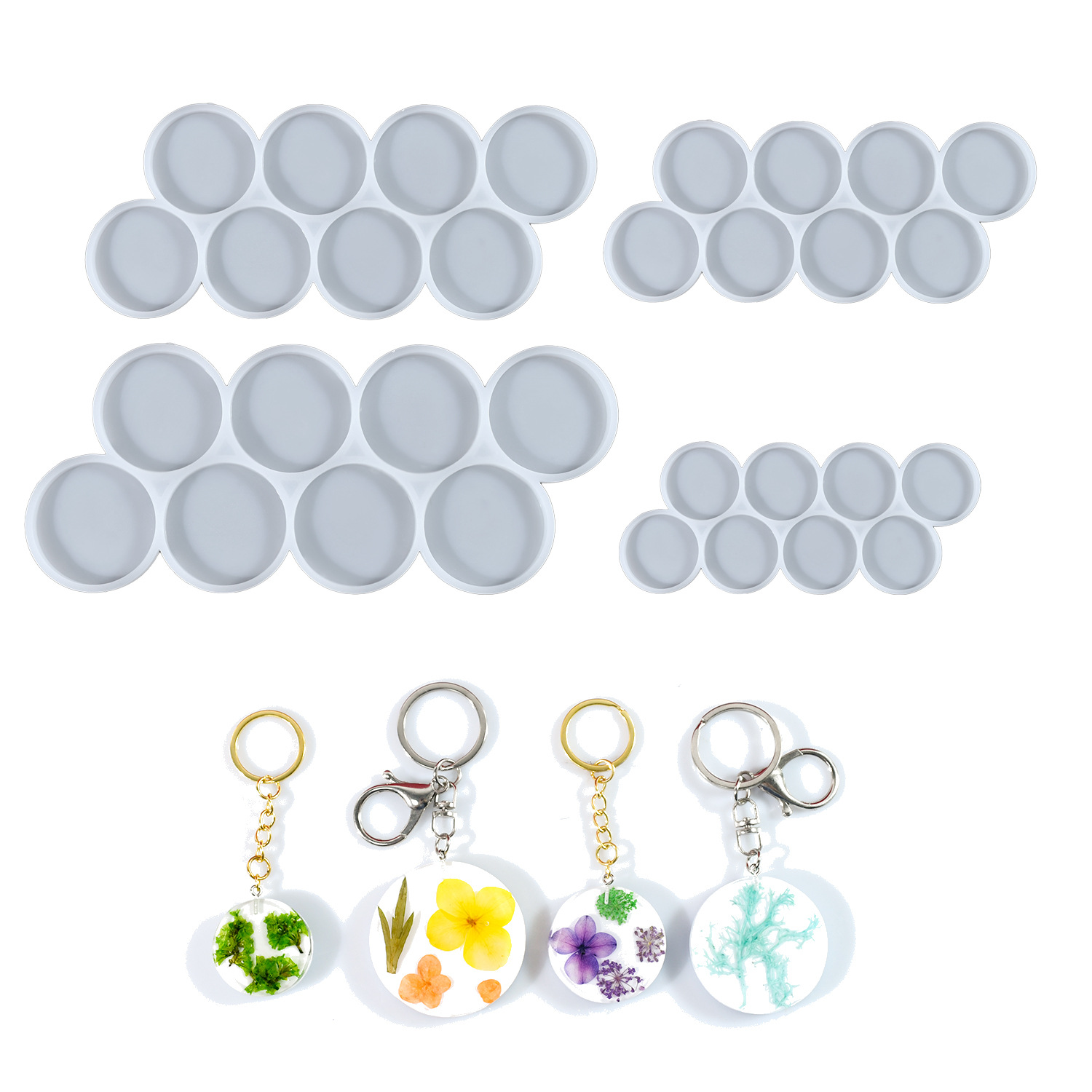 1.25-2 inch Circle Grip Round  - Resin Mold Jewelry ulasan dan harga