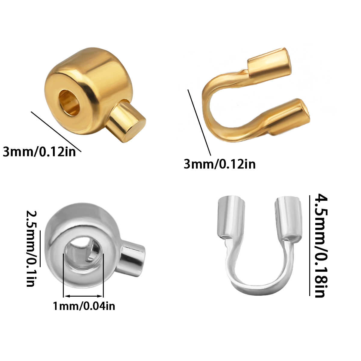 20Pcs Positioning Bead Copper  - Jewelry Making Gold Wire ulasan dan harga