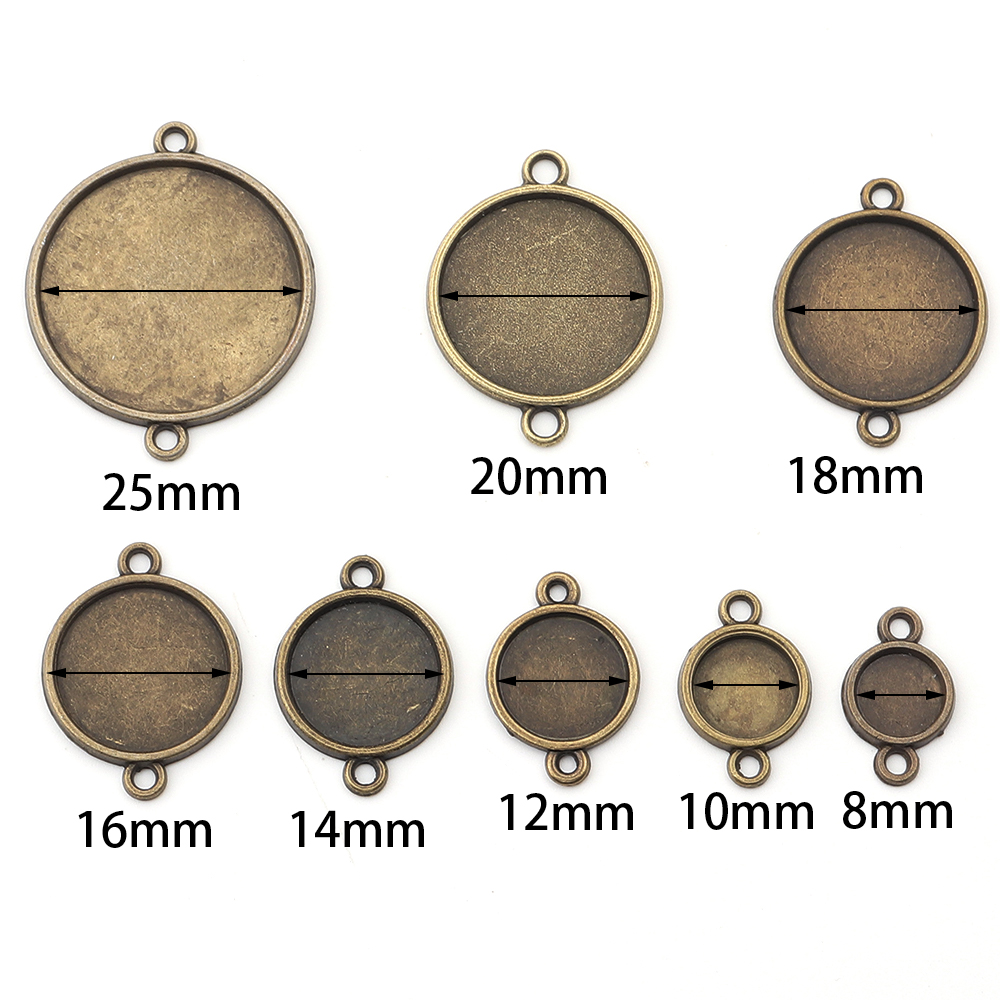 10pcs 8/10/12/14/16/18/20/25mm - Pendant Blank Bezel ulasan dan harga