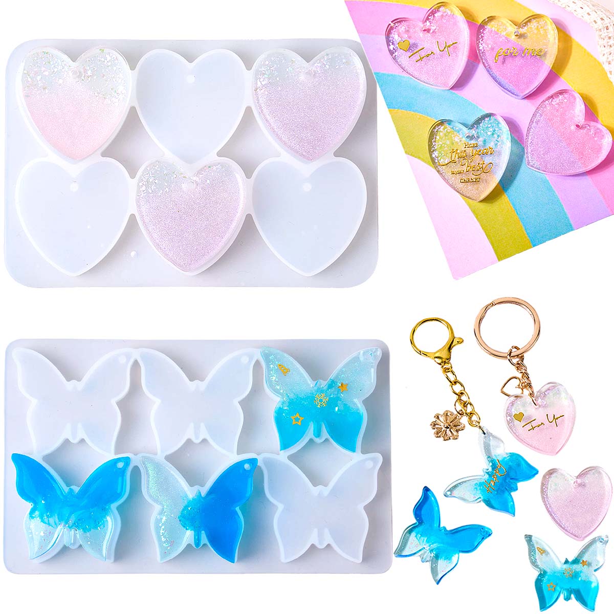 Six-hole with Holes Earring Si - Resin Mold Jewelry ulasan dan harga