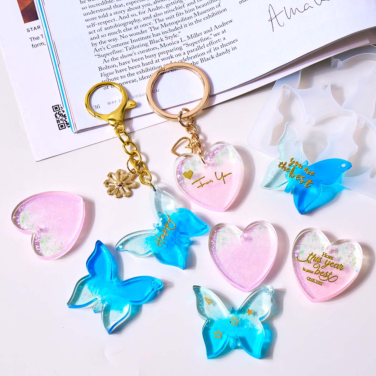 Six-hole with Holes Earring Si - Resin Mold Jewelry ulasan dan harga