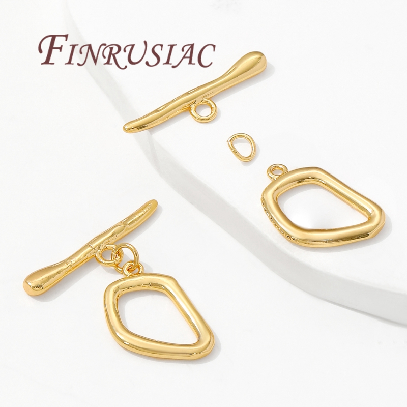 18K Gold Plated Toggle Clasps, - Toggle Clasp Gold ulasan dan harga
