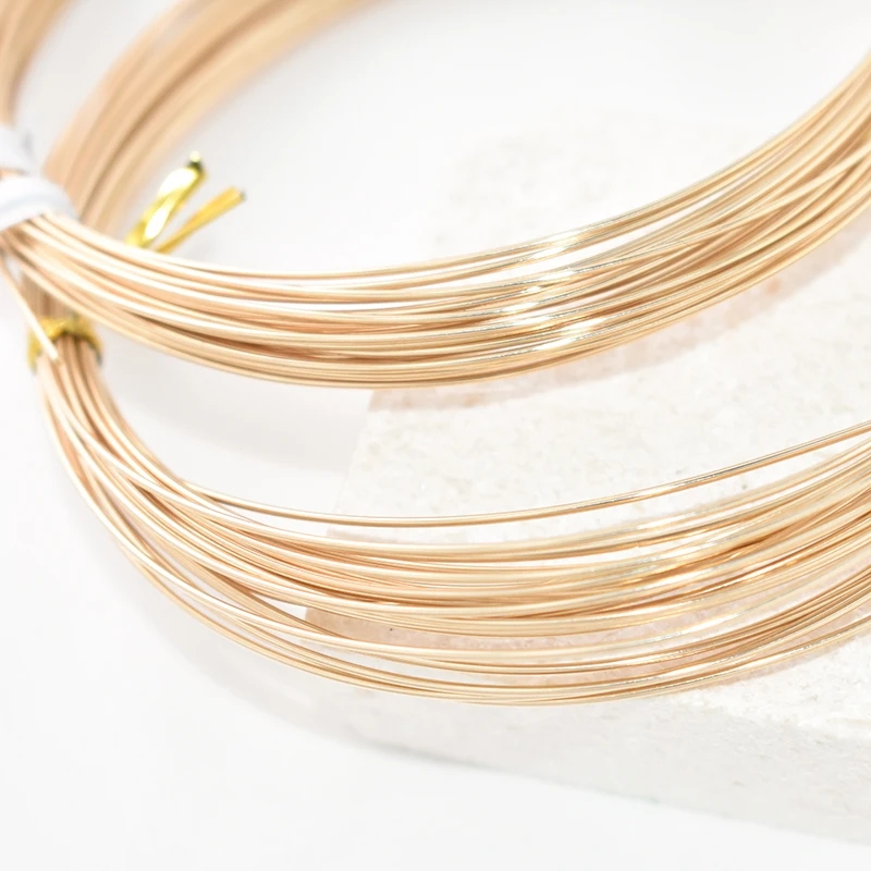 14K Gold Filled Round One Mete - Jewelry Making Gold Wire ulasan dan harga