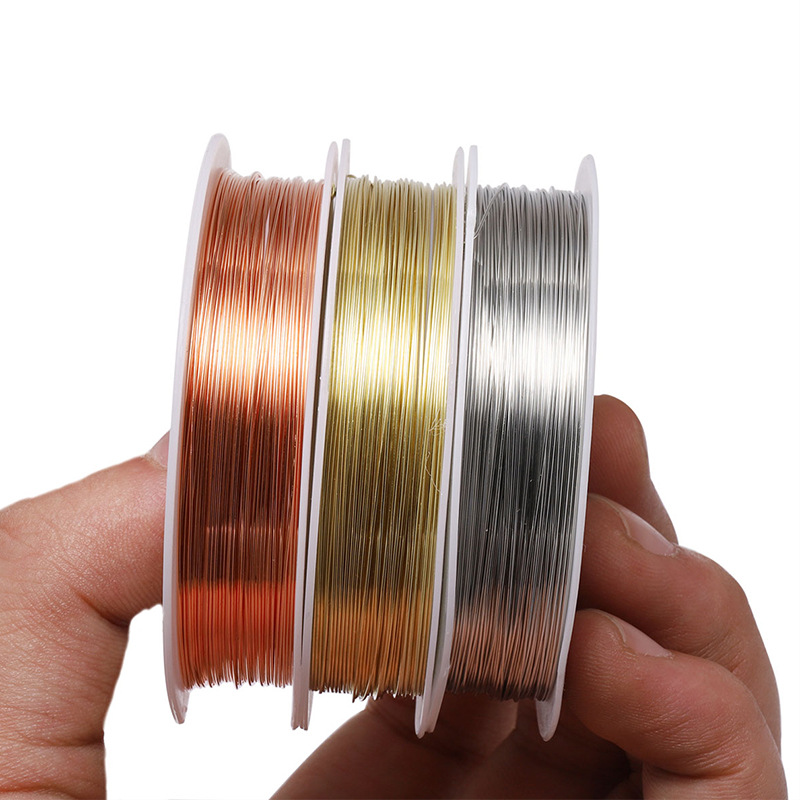 0.2/0.3/0.4/0.5/0.6/0.8/1mm St - Jewelry Making With Copper Wire ulasan dan harga