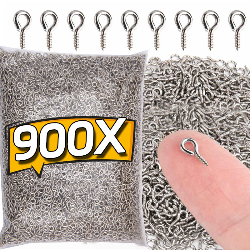 8/10mm Mini Screw Eye Pins Met - Jewelry Making Eye Pins ulasan dan harga