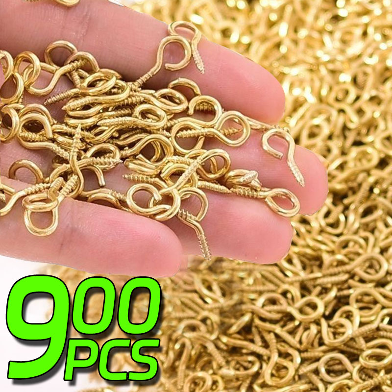 8/10mm Mini Screw Eye Pins Met - Jewelry Making Eye Pins ulasan dan harga