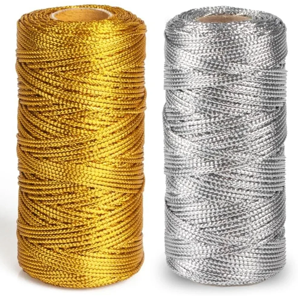 100M 1.5mm Macrame Cord Rope S - Jewelry Making Gold Wire ulasan dan harga