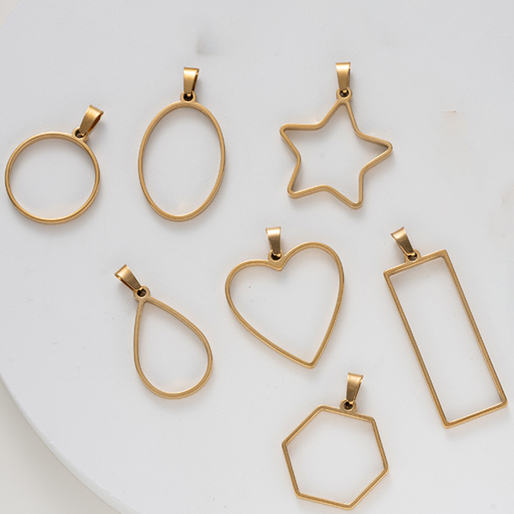 5pcs Stainless Steel Open Back - Resin Mold Jewelry ulasan dan harga
