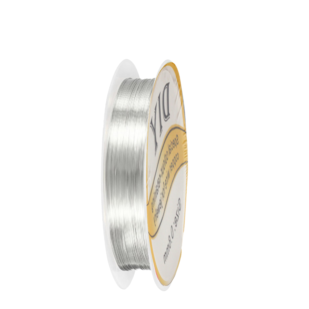 1Roll Silver Copper Wire 0.3/0 - Jewelry Making With Copper Wire ulasan dan harga
