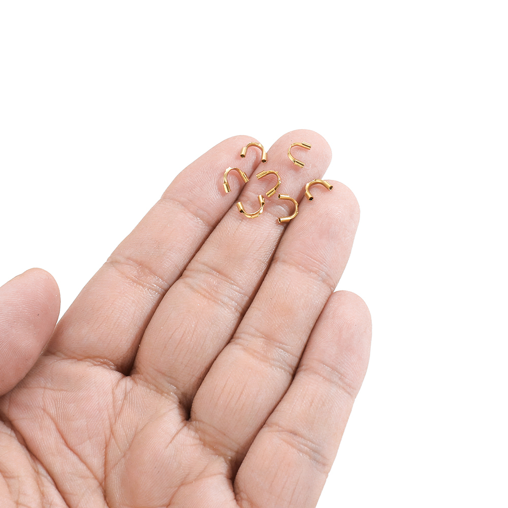 50pcs Gold Plated Stainless St - Jewelry Making Gold Wire ulasan dan harga
