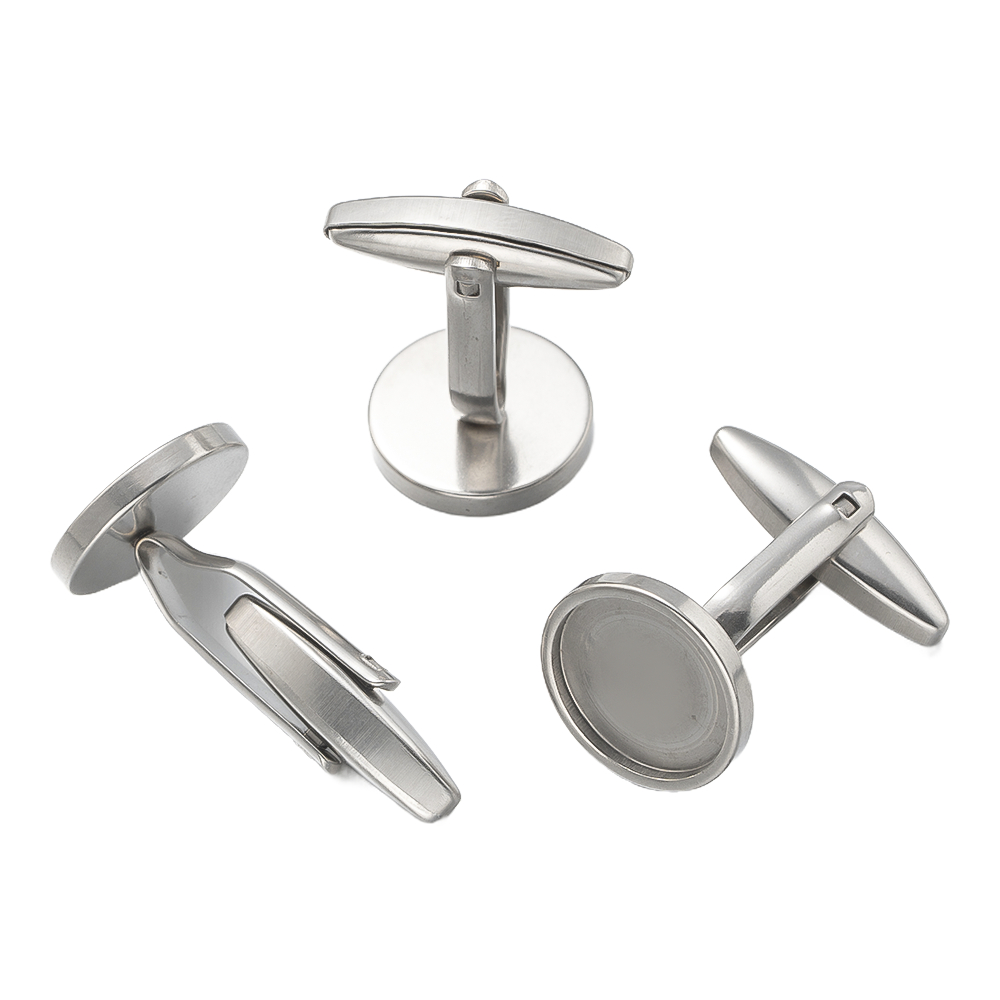5Pcs Stainless Steel Cufflinks - Jewelry Making For Adults ulasan dan harga
