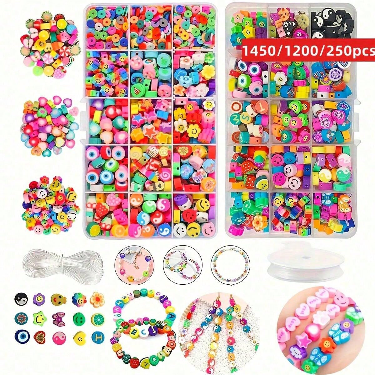 1450/1200/250pcs Polymer Clay  - Jewelry Making For Adults ulasan dan harga