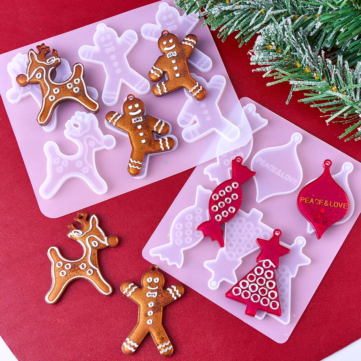 Christmas Series Earrings Pend - Resin Mold Jewelry ulasan dan harga