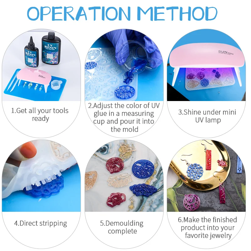 100g/250g Clear UV Resin Hard  - Resin Mold Jewelry ulasan dan harga