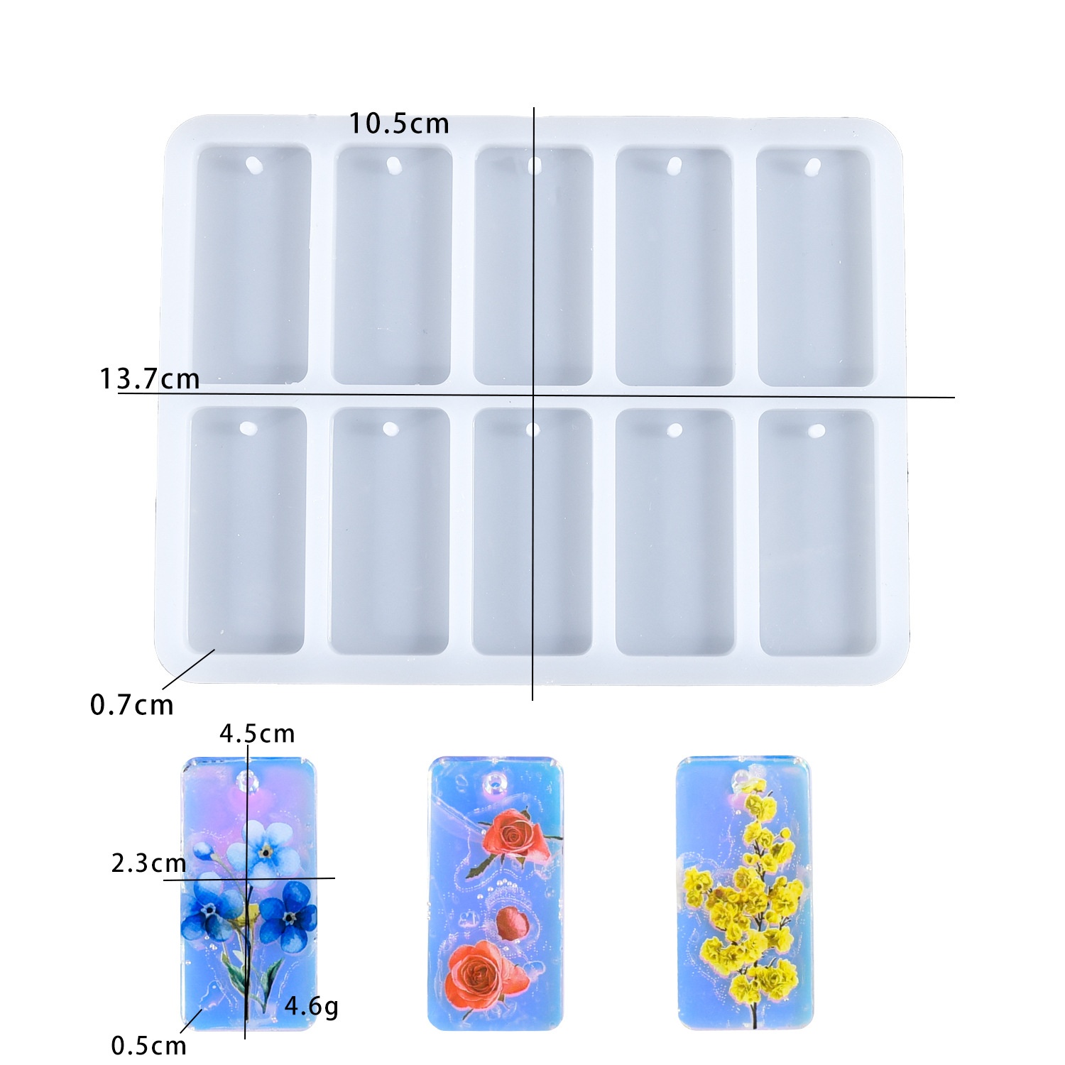 DIY epoxy resin mold 10-connec - Resin Mold Jewelry ulasan dan harga