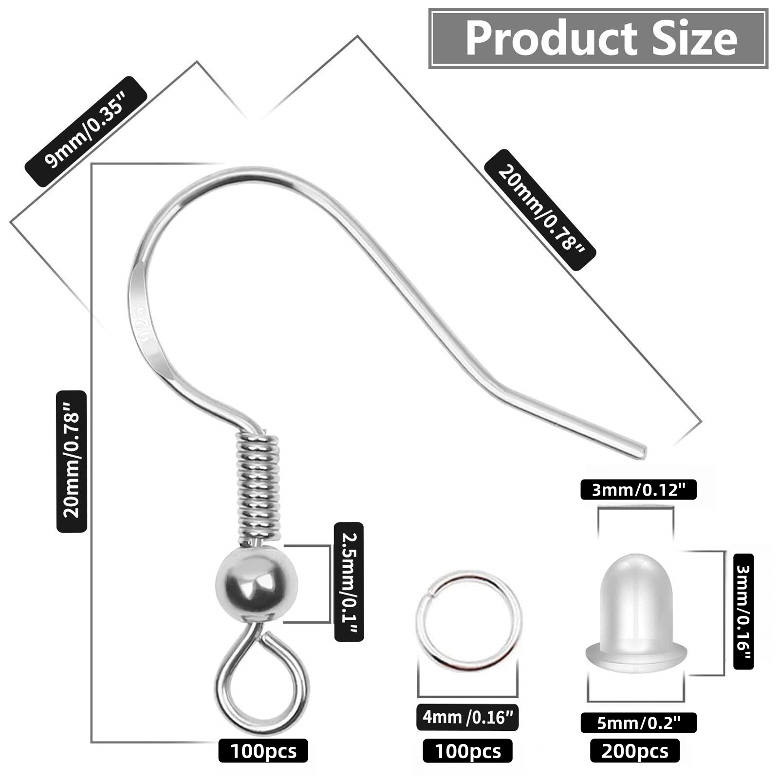 400pcs Hypoallergenic Earring  - Jewelry Making With Copper Wire ulasan dan harga