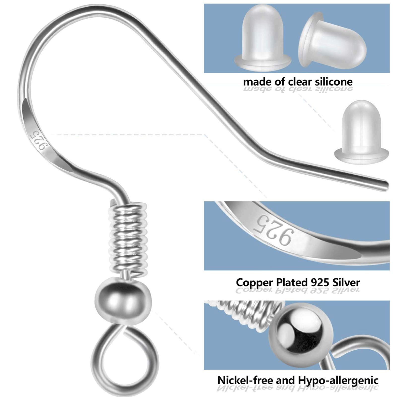 400pcs Hypoallergenic Earring  - Jewelry Making With Copper Wire ulasan dan harga