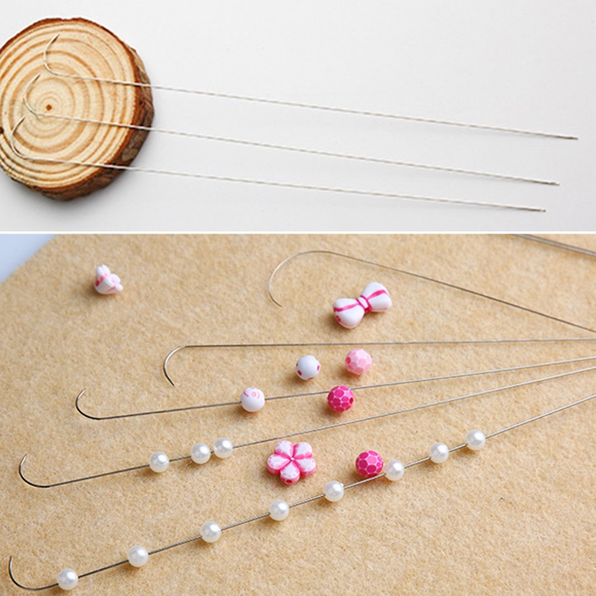 3pcs Stainless Steel Curved Ho - Jewelry Making Eye Pins ulasan dan harga