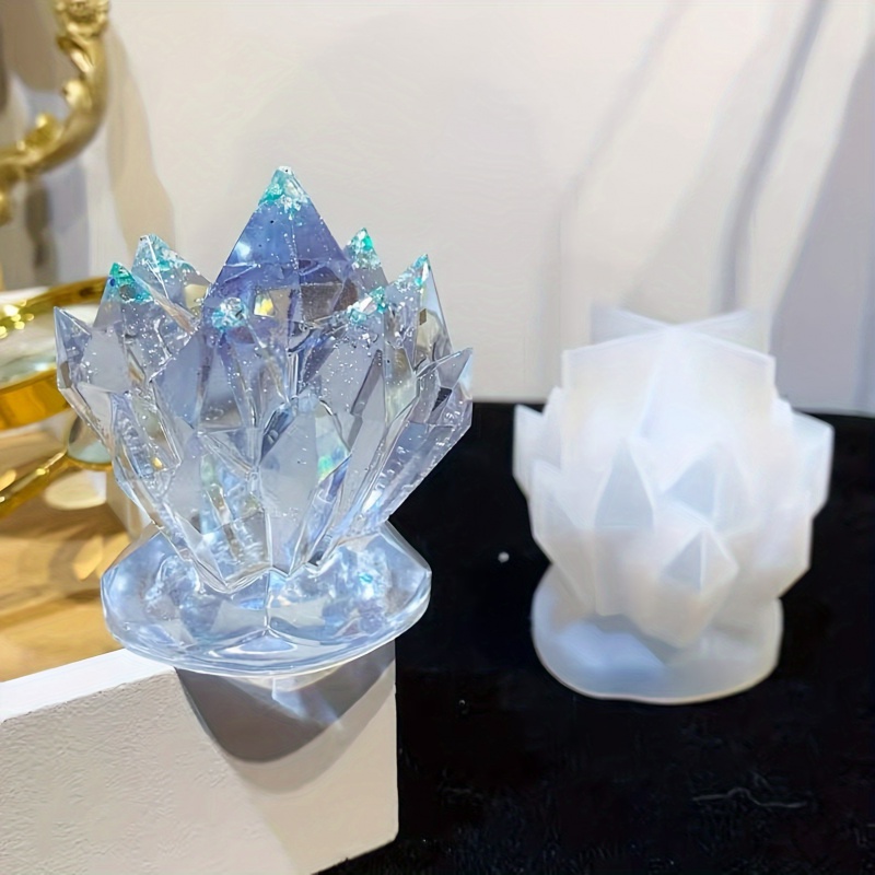 1pcCrystal Cluster Decorative  - Resin Mold Jewelry ulasan dan harga