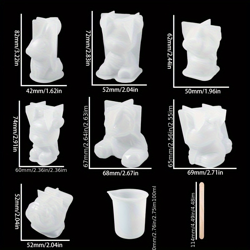 19pcs Resin-Made Mold Set, Sui - Resin Mold Jewelry ulasan dan harga