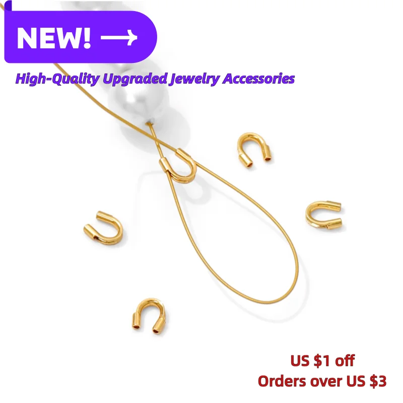 18K Gold Plated Protective End - Jewelry Making Gold Wire ulasan dan harga