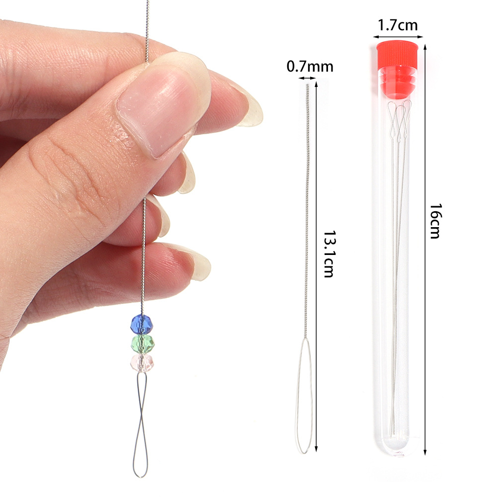 5pcs Beading Needles Big Eye B - Jewelry Making Eye Pins ulasan dan harga