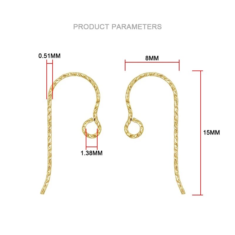 Sparkle Micro Ear Wire 14K Gol - Jewelry Making Gold Wire ulasan dan harga