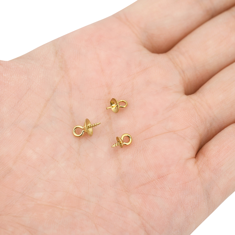 20pcs Stainless Steel Pearl Pe - Jewelry Making Eye Pins ulasan dan harga