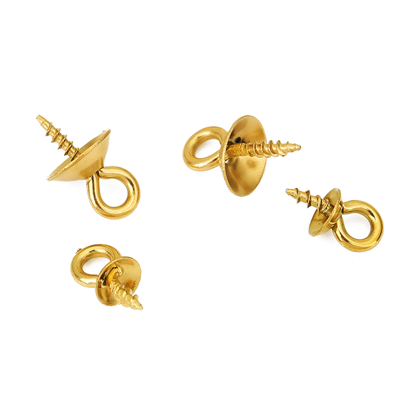 20pcs Stainless Steel Pearl Pe - Jewelry Making Eye Pins ulasan dan harga