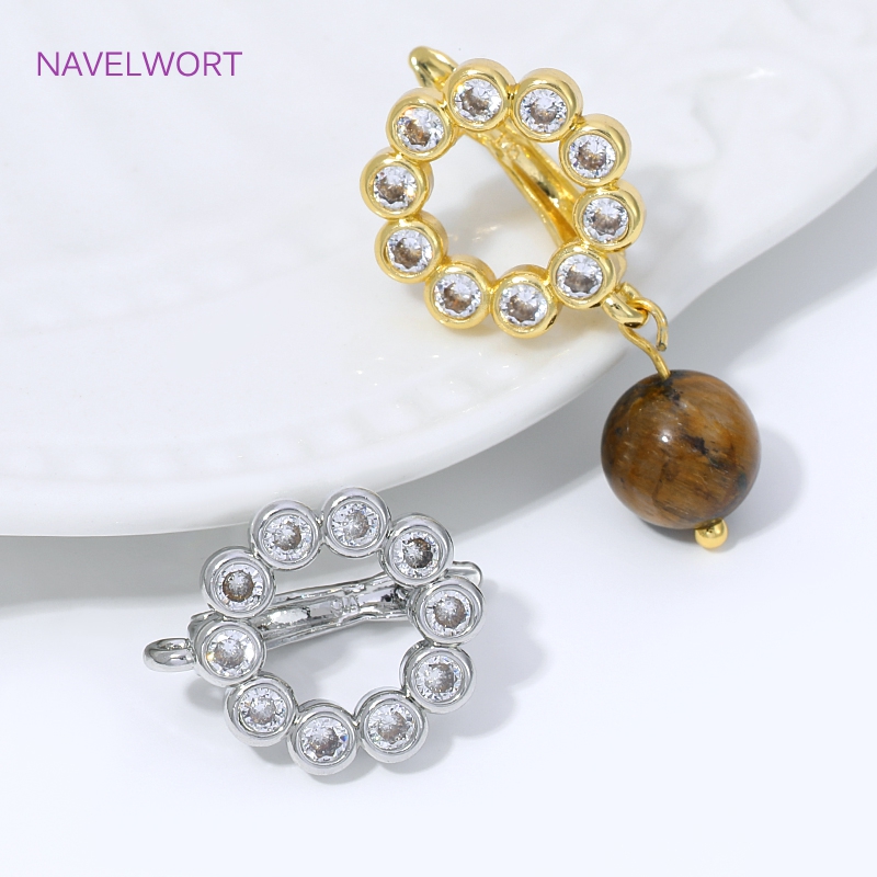 18K Gold Plated Fan Shape Flow - Jewelry Making Items ulasan dan harga