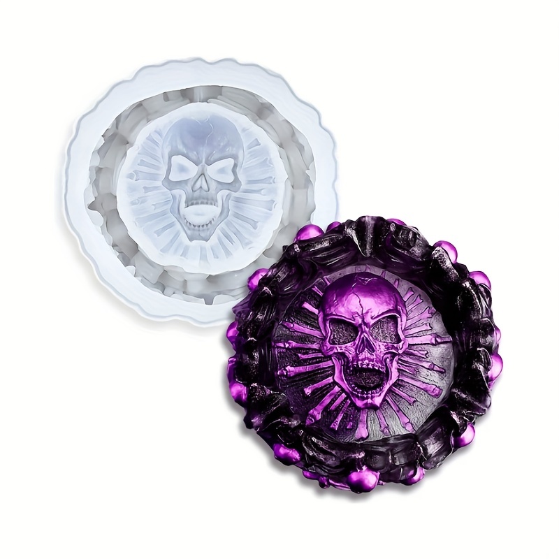 Ashtray mold, skull DIY craft  - Resin Mold Jewelry ulasan dan harga