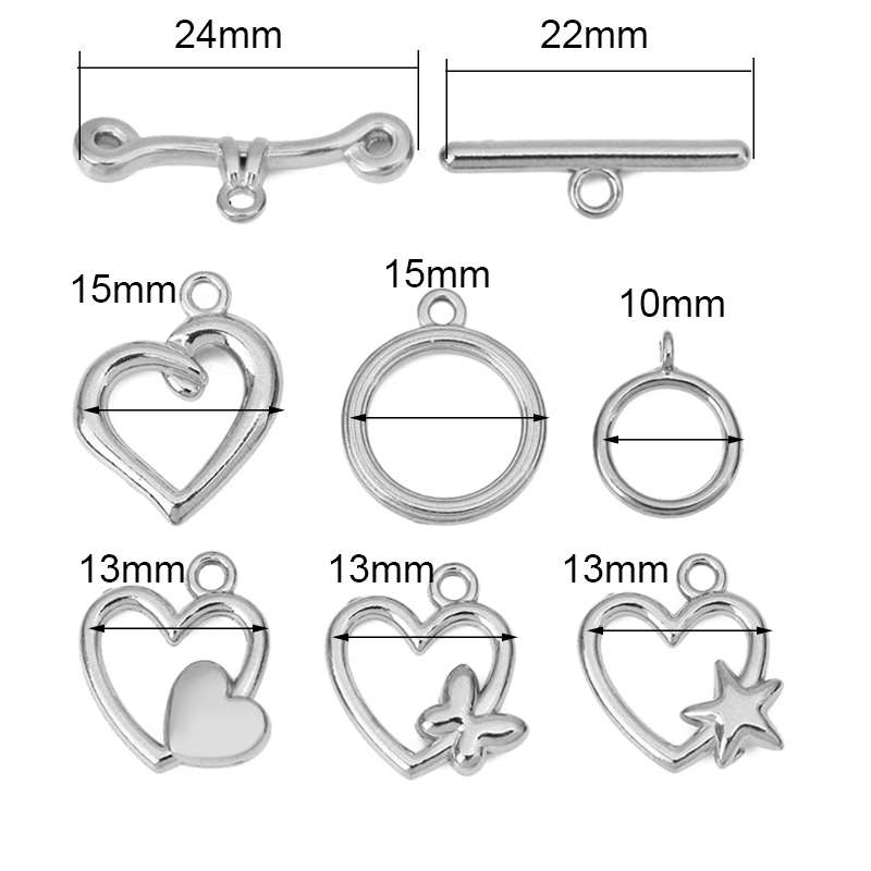 5sets PVD Never Fade Stainless - Toggle Clasp Gold ulasan dan harga