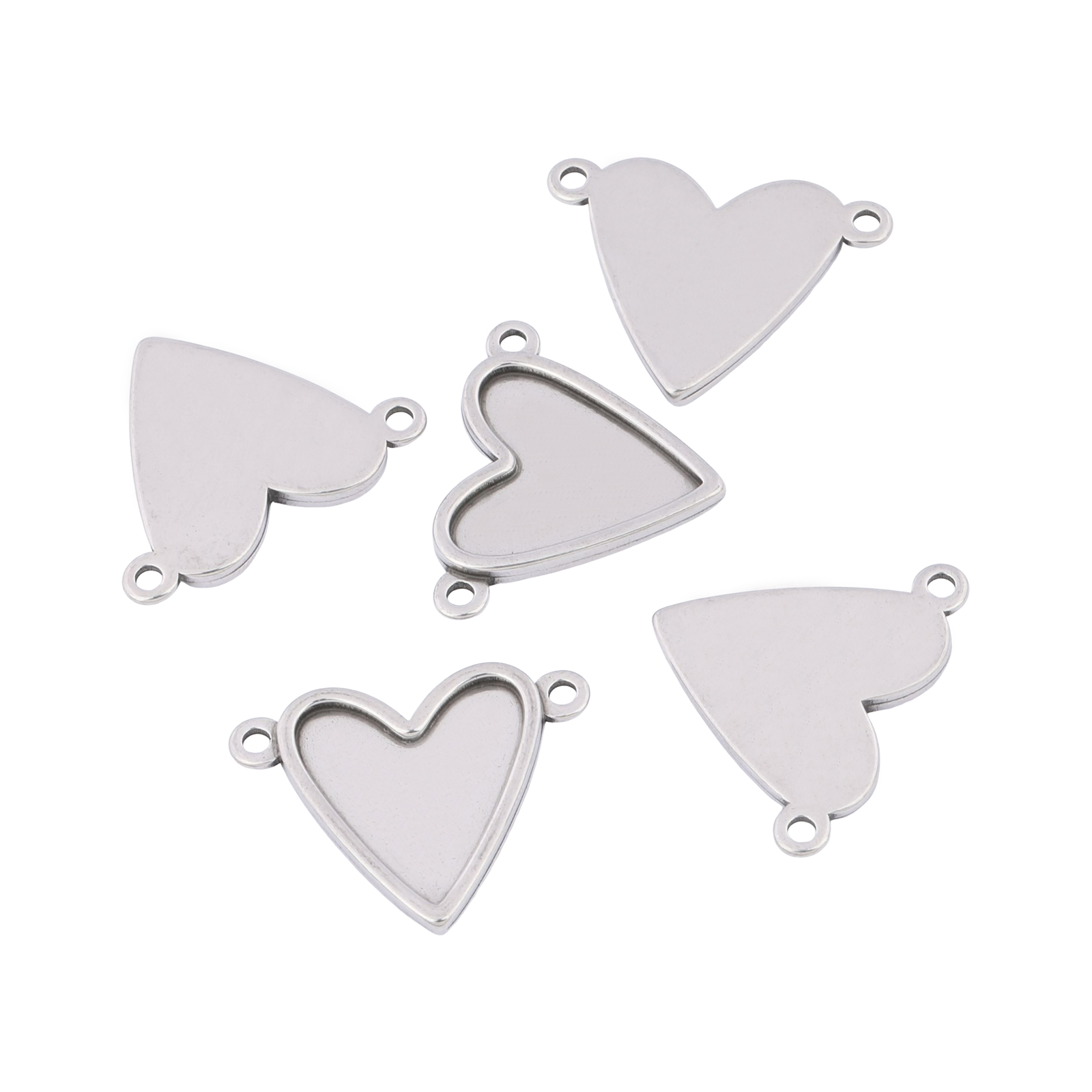 10pcs Stainless Steel Fit 16x1 - Pendant Blank Bezel ulasan dan harga