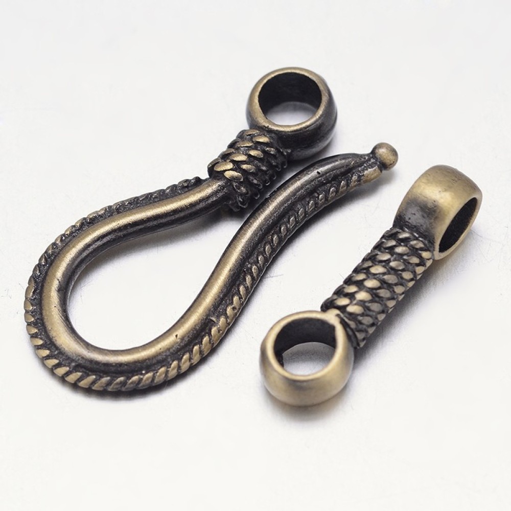 Rack Plating Brass Hook and S- - Toggle Clasp Gold ulasan dan harga