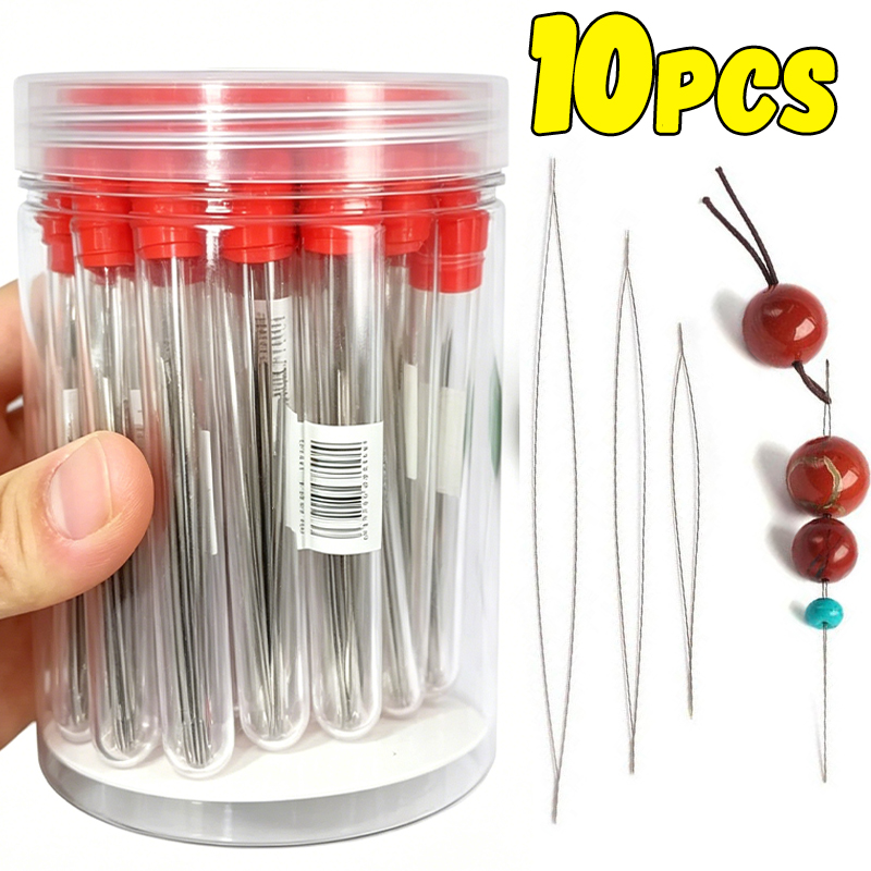 1-10pcs Beading Needles Seed B - Jewelry Making Eye Pins ulasan dan harga